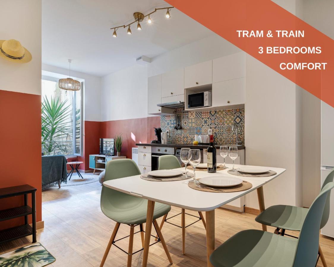 Cosy And Trendy 3 Bedrooms Train Tramway Apartment Nizza